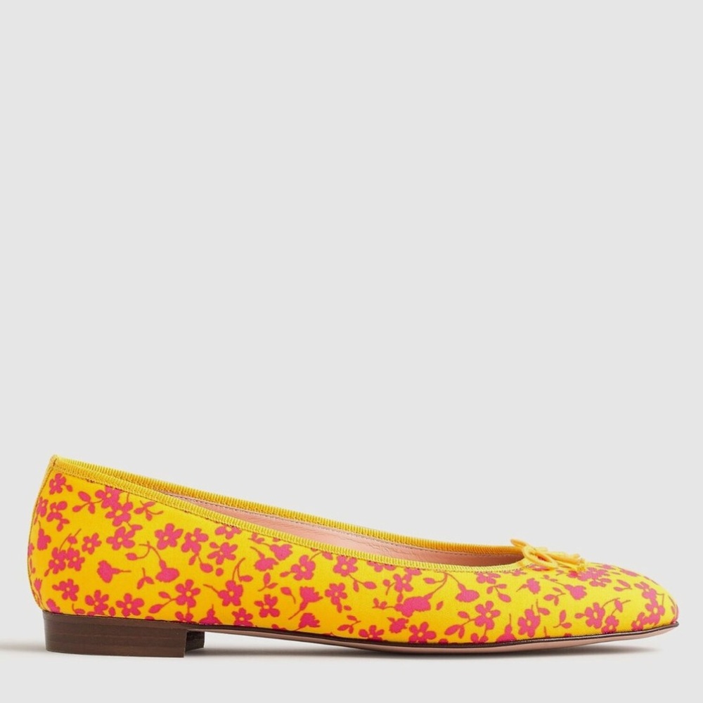 J.Crew Kiki Ballet Flats in Neon Tossed Bouquet - size 9 - Picture 8 of 8